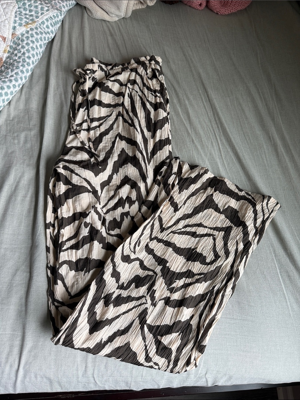 Zara zebra pants